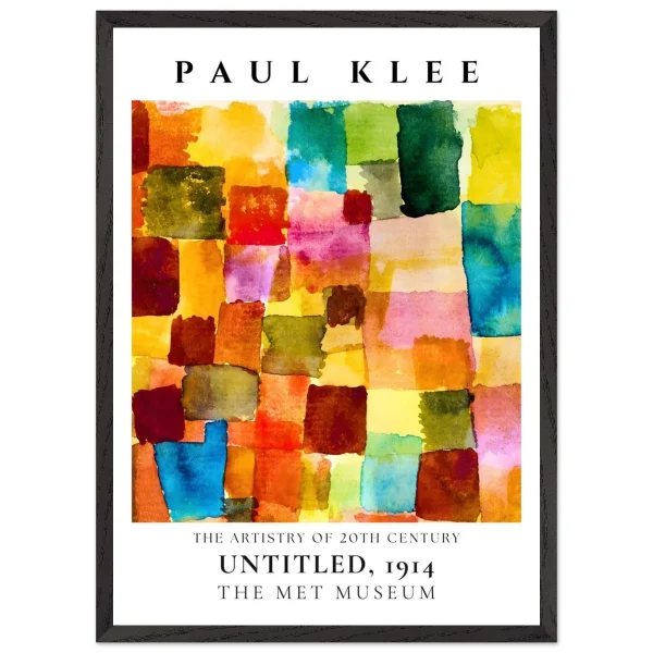 Artfulprints Poster met Lijst Paul Klee - Untitled - 50x70 cm - Meerkleurig - 51Dnspod | Smaakvolle damp – Verzendkosten vrij vanaf 40€