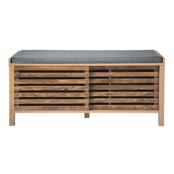 Calicosy - LIAM Bank - Donker hout - 112x43,5x51 cm - 51Dnspod | Smaakvolle damp – Verzendkosten vrij vanaf 40€