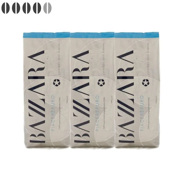 Bazzara Piacerepuro koffiebonen uit Italië 3kg - 51Dnspod | Smaakvolle damp – Verzendkosten vrij vanaf 40€