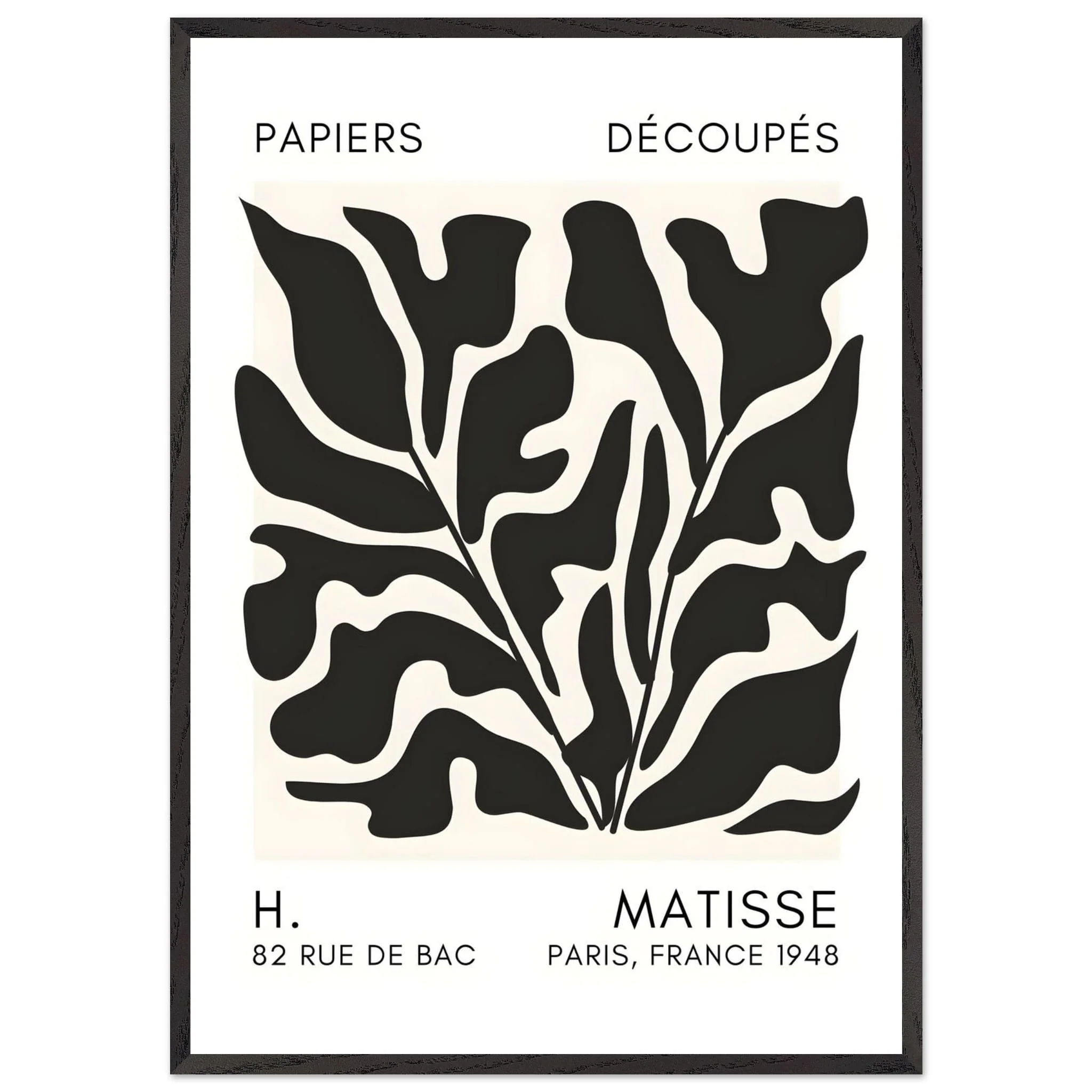 Artfulprints Poster met Lijst Matisse – Seabed shapes black - 70x100 cm - Zwart - 51Dnspod | Smaakvolle damp – Verzendkosten vrij vanaf 40€ Artfulprints Poster met Lijst Matisse – Seabed shapes black - 70x100 cm - Zwart - 51Dnspod | Smaakvolle damp – Verzendkosten vrij vanaf 40€
