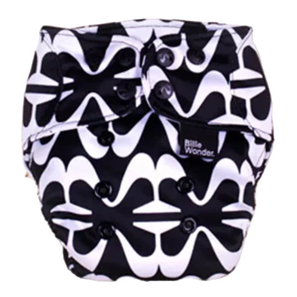 Billie Wonder Wasbare Luier Wrap - Black - 51Dnspod | Smaakvolle damp – Verzendkosten vrij vanaf 40€