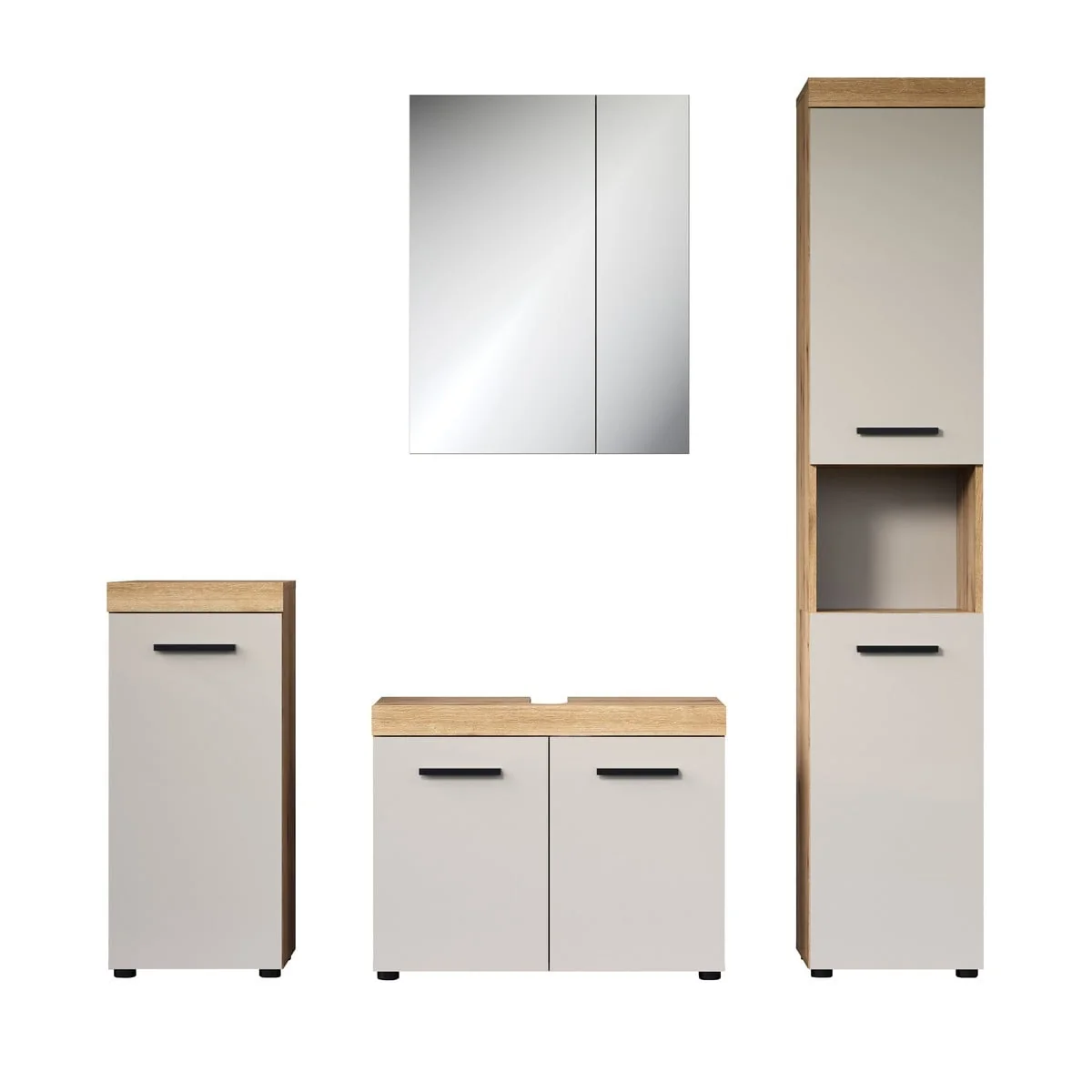 Calicosy - Badkamermeubelset ELLIE - beige 164x34x184 cm - 51Dnspod | Smaakvolle damp – Verzendkosten vrij vanaf 40€ Calicosy - Badkamermeubelset ELLIE - beige 164x34x184 cm - 51Dnspod | Smaakvolle damp – Verzendkosten vrij vanaf 40€