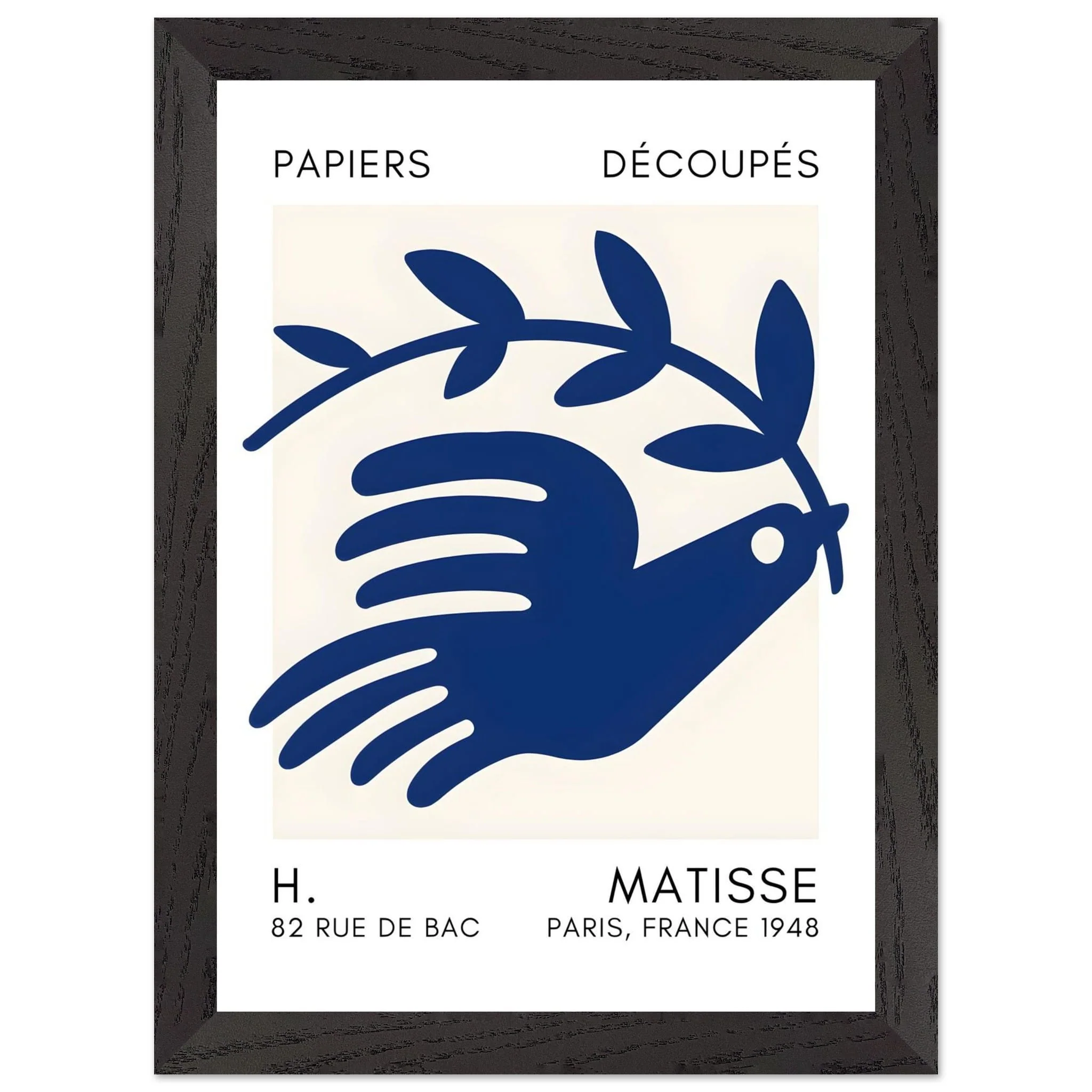 Artfulprints Poster met Lijst Matisse – Peace dove navy blue II - A4 21x29.7 cm - Blauw - 51Dnspod | Smaakvolle damp – Verzendkosten vrij vanaf 40€ Artfulprints Poster met Lijst Matisse – Peace dove navy blue II - A4 21x29.7 cm - Blauw - 51Dnspod | Smaakvolle damp – Verzendkosten vrij vanaf 40€