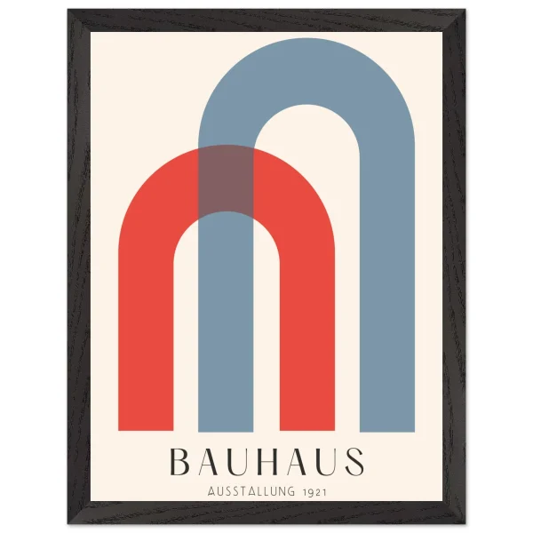 Artfulprints Poster met Lijst Bauhaus - Ausstellung 1921 - 30x40 cm - Meerkleurig - 51Dnspod | Smaakvolle damp – Verzendkosten vrij vanaf 40€