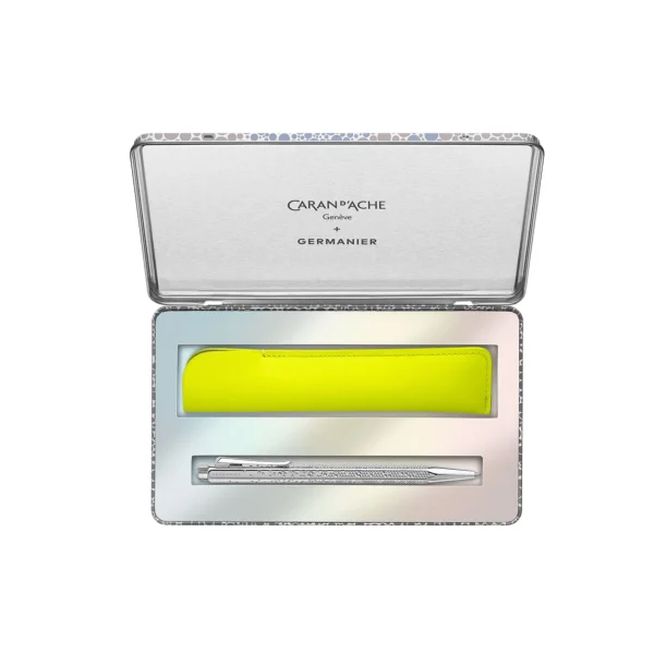 Caran d'Ache Ecridor GERMANIER Special Edition Platinum Balpen & Leather Case Set - 51Dnspod | Smaakvolle damp – Verzendkosten vrij vanaf 40€