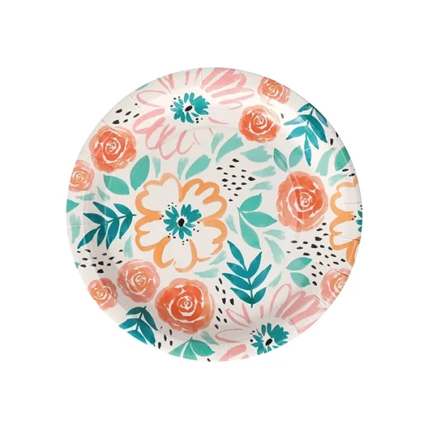 Bord papier bloem print 8 st - 51Dnspod | Smaakvolle damp – Verzendkosten vrij vanaf 40€