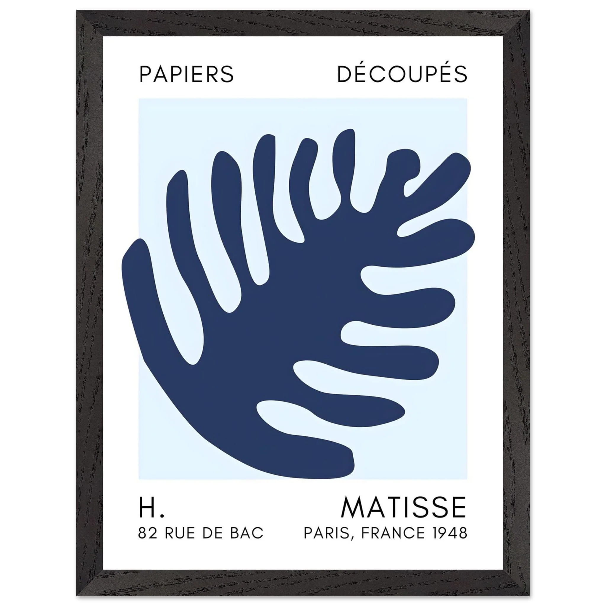 Artfulprints Poster met Lijst Matisse – Coral bloom navy blue I - 30x40 cm - Blauw - 51Dnspod | Smaakvolle damp – Verzendkosten vrij vanaf 40€ Artfulprints Poster met Lijst Matisse – Coral bloom navy blue I - 30x40 cm - Blauw - 51Dnspod | Smaakvolle damp – Verzendkosten vrij vanaf 40€