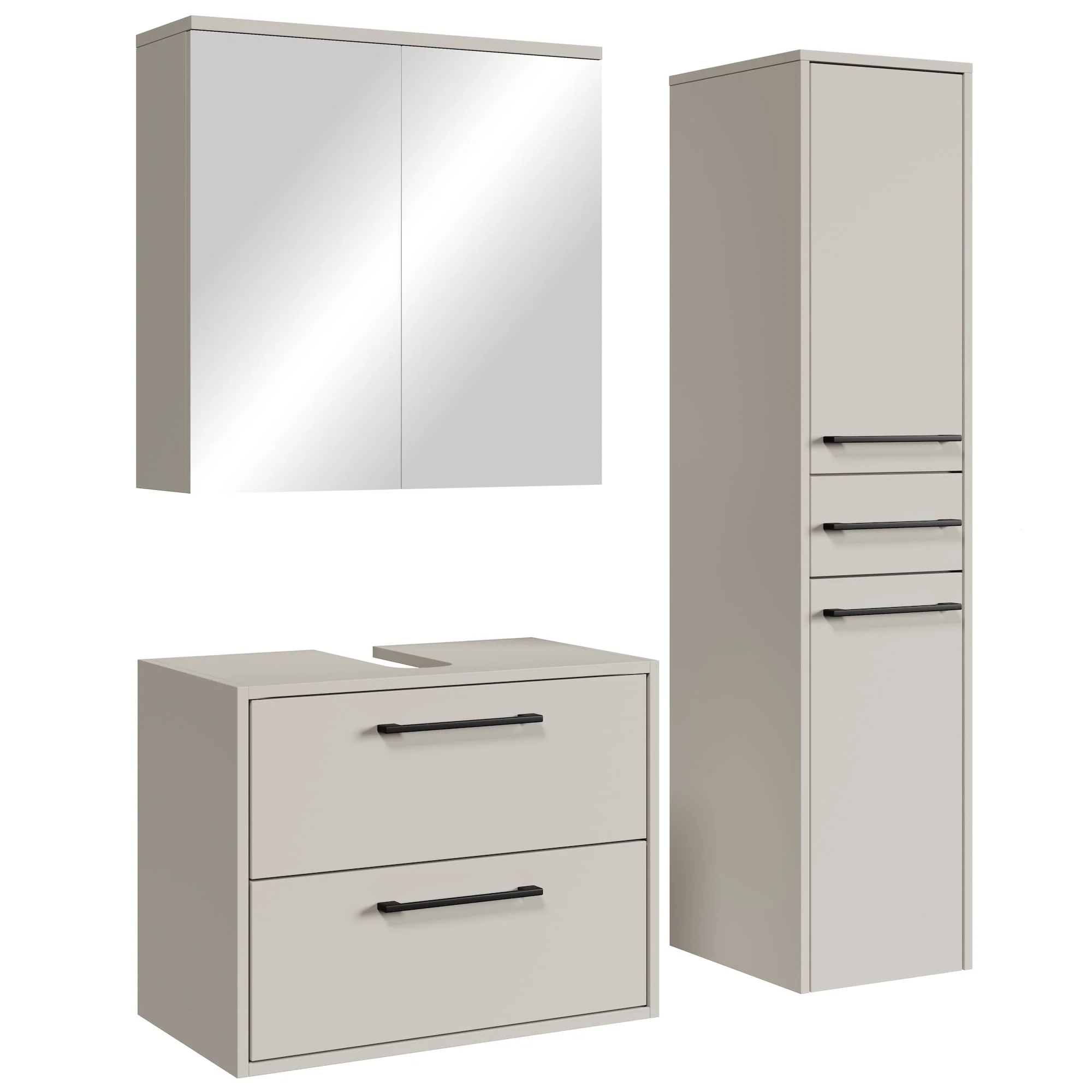 Badplaats Wastafelkast Set Florence 60 x 35 cm – Beige – Badmeubel met Spiegelkast en Kolomkast - 51Dnspod | Smaakvolle damp – Verzendkosten vrij vanaf 40€ Badplaats Wastafelkast Set Florence 60 x 35 cm – Beige – Badmeubel met Spiegelkast en Kolomkast - 51Dnspod | Smaakvolle damp – Verzendkosten vrij vanaf 40€