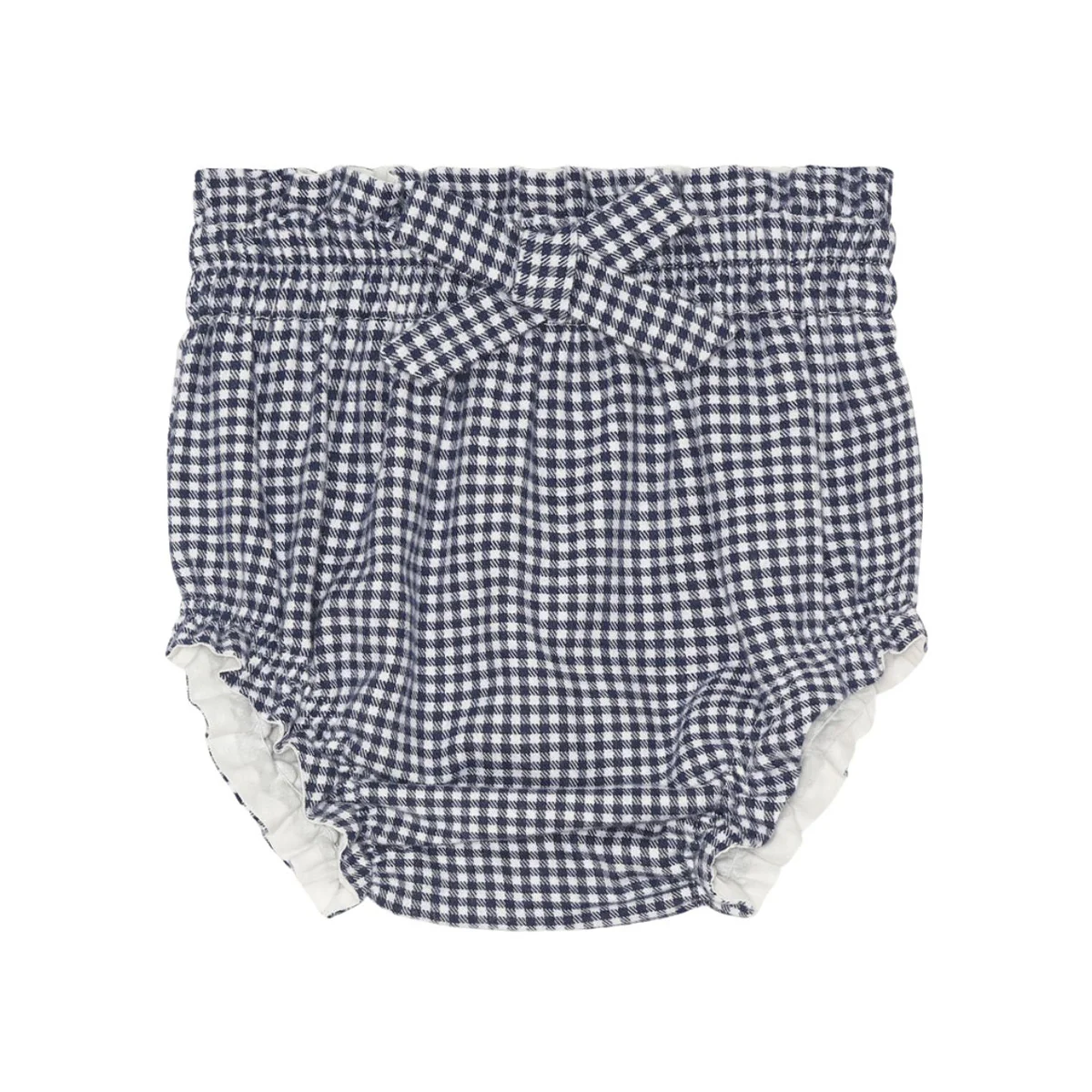 Bobbi Balloon - bloomer with bow - navy blue check - 51Dnspod | Smaakvolle damp – Verzendkosten vrij vanaf 40€ Bobbi Balloon - bloomer with bow - navy blue check - 51Dnspod | Smaakvolle damp – Verzendkosten vrij vanaf 40€