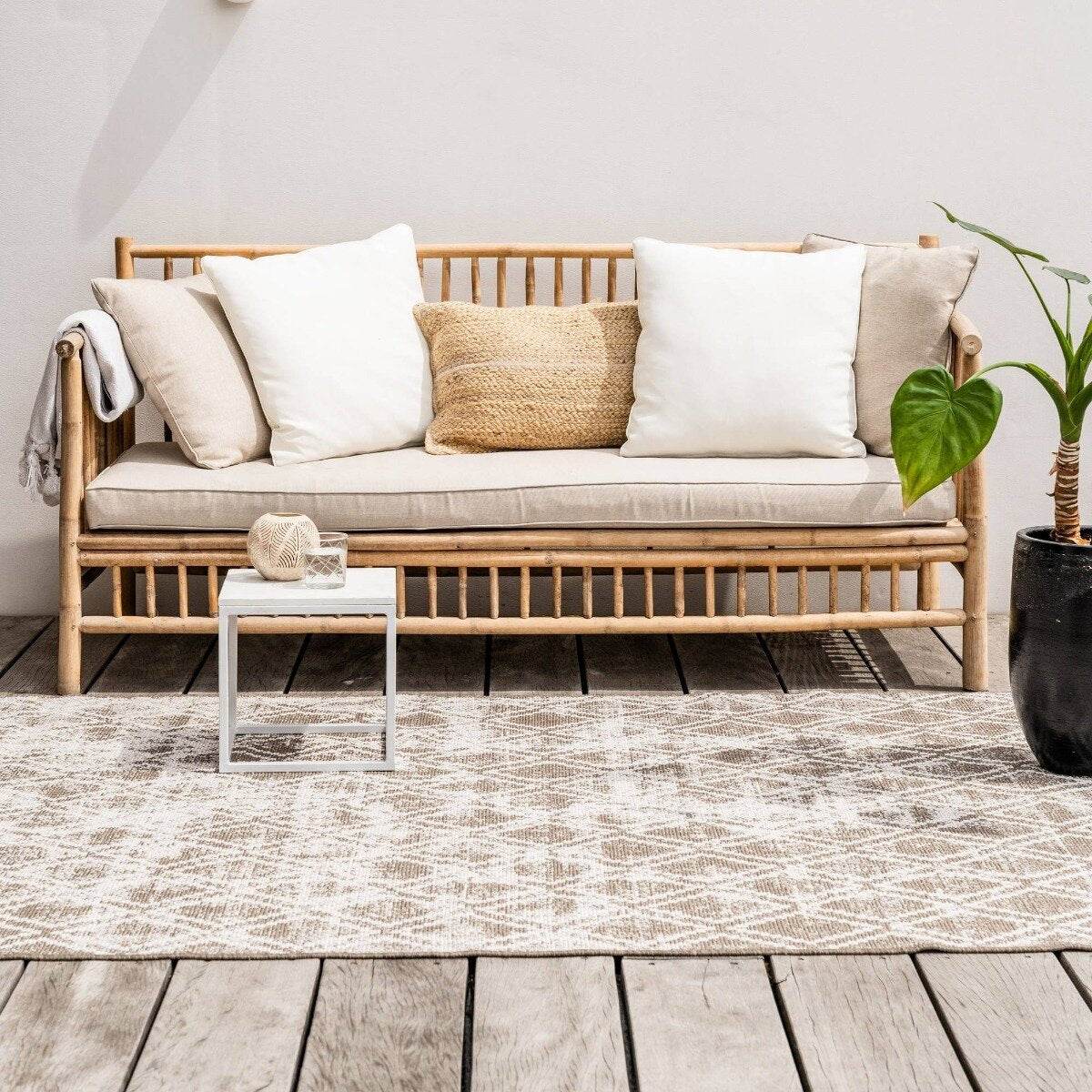 Buiten vloerkleed Frost - Bruin/Wit - dubbelzijdig - EVA Interior - 51Dnspod | Smaakvolle damp – Verzendkosten vrij vanaf 40€ Buiten vloerkleed Frost - Bruin/Wit - dubbelzijdig - EVA Interior - 51Dnspod | Smaakvolle damp – Verzendkosten vrij vanaf 40€