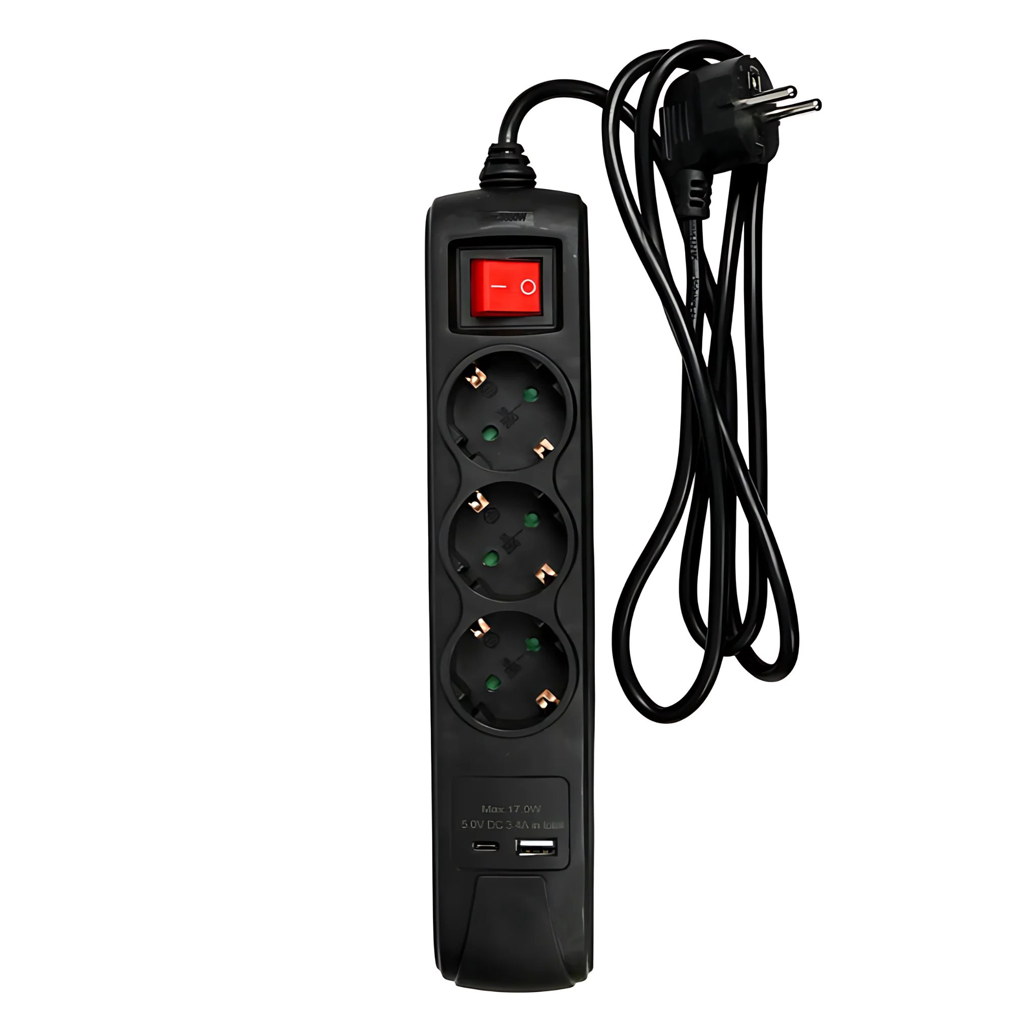 Benson 3-Voudige 1.5 mtr Stekkerdoos met USB-A en USB-C - Perfect voor Elk Huishouden - 51Dnspod | Smaakvolle damp – Verzendkosten vrij vanaf 40€ Benson 3-Voudige 1.5 mtr Stekkerdoos met USB-A en USB-C - Perfect voor Elk Huishouden - 51Dnspod | Smaakvolle damp – Verzendkosten vrij vanaf 40€
