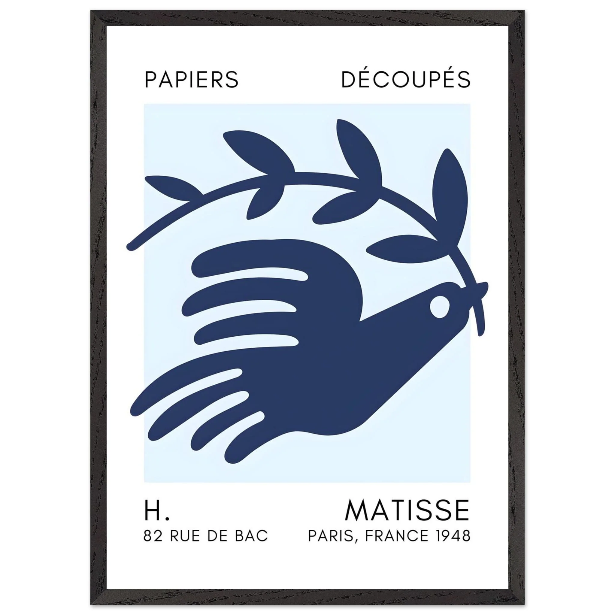 Artfulprints Poster met Lijst Matisse – Peace dove navy blue I - 50x70 cm - Blauw - 51Dnspod | Smaakvolle damp – Verzendkosten vrij vanaf 40€ Artfulprints Poster met Lijst Matisse – Peace dove navy blue I - 50x70 cm - Blauw - 51Dnspod | Smaakvolle damp – Verzendkosten vrij vanaf 40€