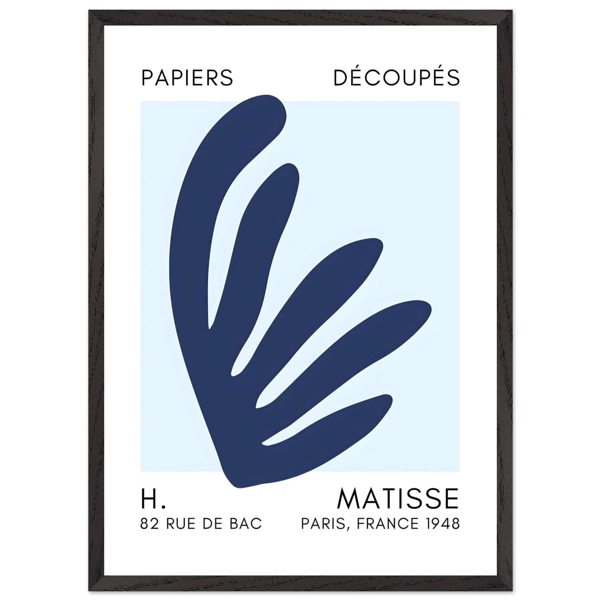 Artfulprints Poster met Lijst Matisse – Aquatic impression navy blue I - 50x70 cm - Blauw - 51Dnspod | Smaakvolle damp – Verzendkosten vrij vanaf 40€ Artfulprints Poster met Lijst Matisse – Aquatic impression navy blue I - 50x70 cm - Blauw - 51Dnspod | Smaakvolle damp – Verzendkosten vrij vanaf 40€