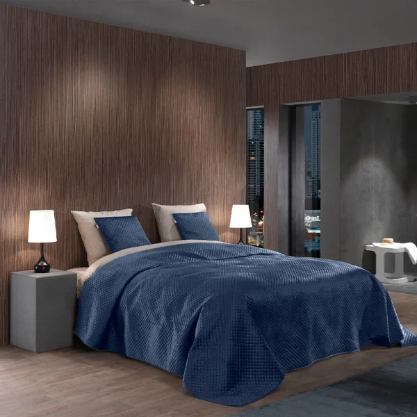 Bedsprei Victoria - Navy - 51Dnspod | Smaakvolle damp – Verzendkosten vrij vanaf 40€