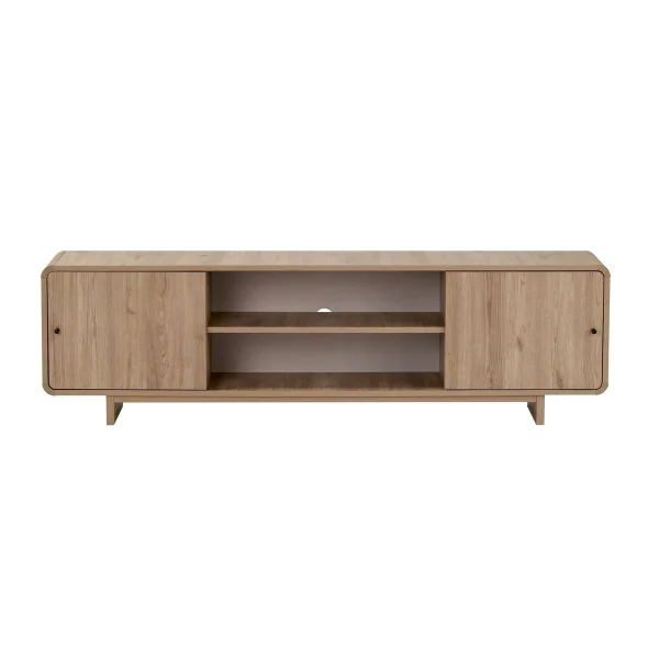 Calicosy - Tv-meubel CELENA - Donker hout 180x34x52 cm - 51Dnspod | Smaakvolle damp – Verzendkosten vrij vanaf 40€