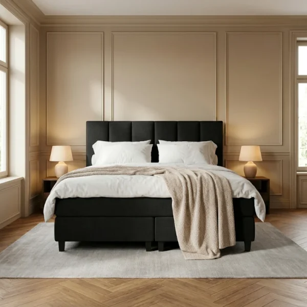 Boxspring Hotel Luxury - Wide - Zwart - 51Dnspod | Smaakvolle damp – Verzendkosten vrij vanaf 40€