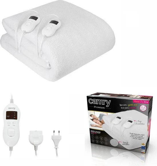 Camry CR 7421 - Elektrische Deken - 2 persoons / 180x160 cm - 51Dnspod | Smaakvolle damp – Verzendkosten vrij vanaf 40€ Camry CR 7421 - Elektrische Deken - 2 persoons / 180x160 cm - 51Dnspod | Smaakvolle damp – Verzendkosten vrij vanaf 40€
