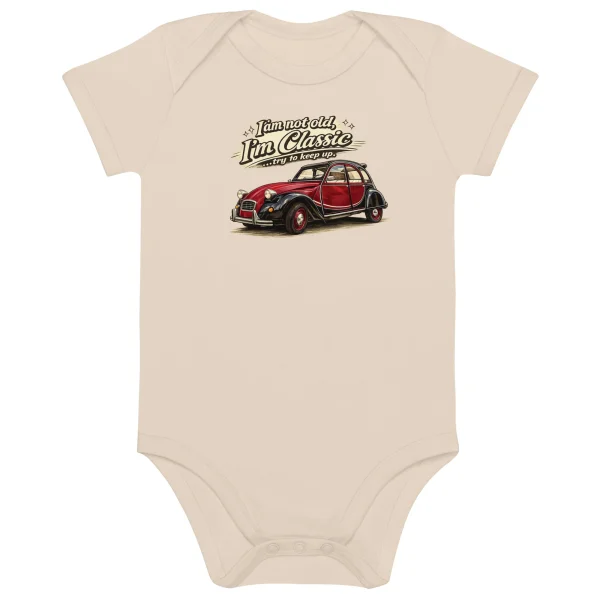 Baby Bodysuit 2CV Charleston – “I’m Classic” Retro Illustratie | Classic Collectie - 51Dnspod | Smaakvolle damp – Verzendkosten vrij vanaf 40€