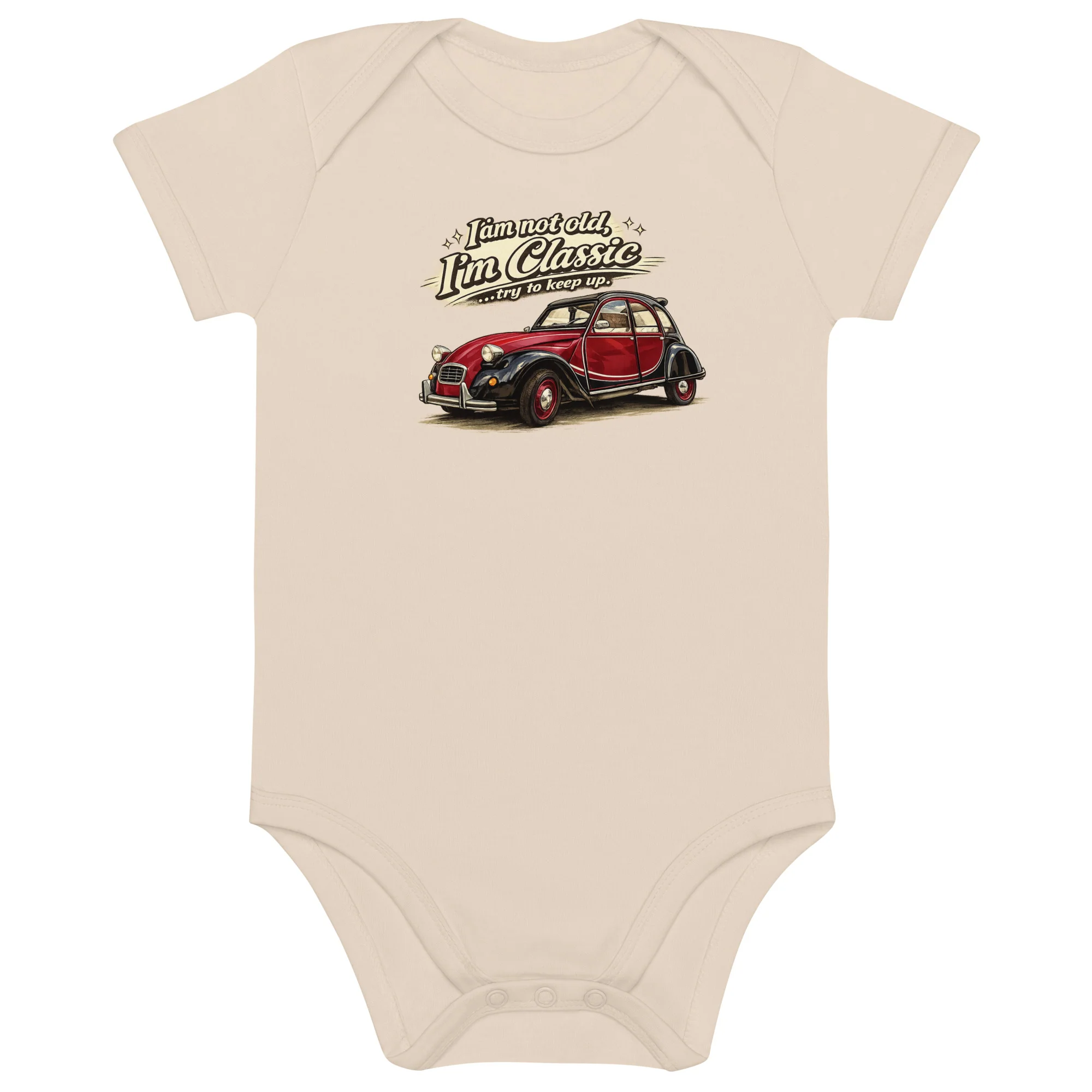 Baby Bodysuit 2CV Charleston – “I’m Classic” Retro Illustratie | Classic Collectie - 51Dnspod | Smaakvolle damp – Verzendkosten vrij vanaf 40€ Baby Bodysuit 2CV Charleston – “I’m Classic” Retro Illustratie | Classic Collectie - 51Dnspod | Smaakvolle damp – Verzendkosten vrij vanaf 40€