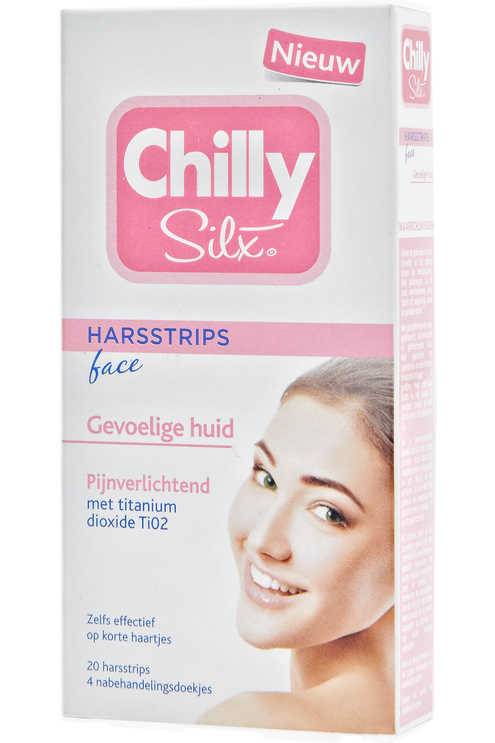 Chilly Silx Harsstrips Gezicht - Gevoelige Huid - 20 strips - 51Dnspod | Smaakvolle damp – Verzendkosten vrij vanaf 40€ Chilly Silx Harsstrips Gezicht - Gevoelige Huid - 20 strips - 51Dnspod | Smaakvolle damp – Verzendkosten vrij vanaf 40€