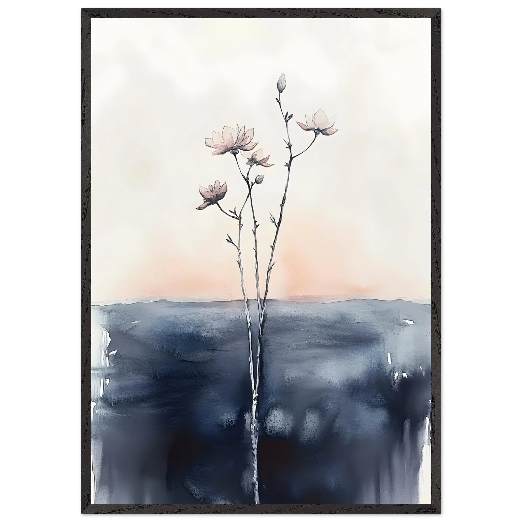 Artfulprints Poster met Lijst Boho – Misty blossom - 70x100 cm - Zwart / Wit - 51Dnspod | Smaakvolle damp – Verzendkosten vrij vanaf 40€ Artfulprints Poster met Lijst Boho – Misty blossom - 70x100 cm - Zwart / Wit - 51Dnspod | Smaakvolle damp – Verzendkosten vrij vanaf 40€