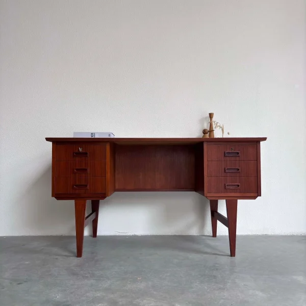 Bureau teak boekenkast - 51Dnspod | Smaakvolle damp – Verzendkosten vrij vanaf 40€