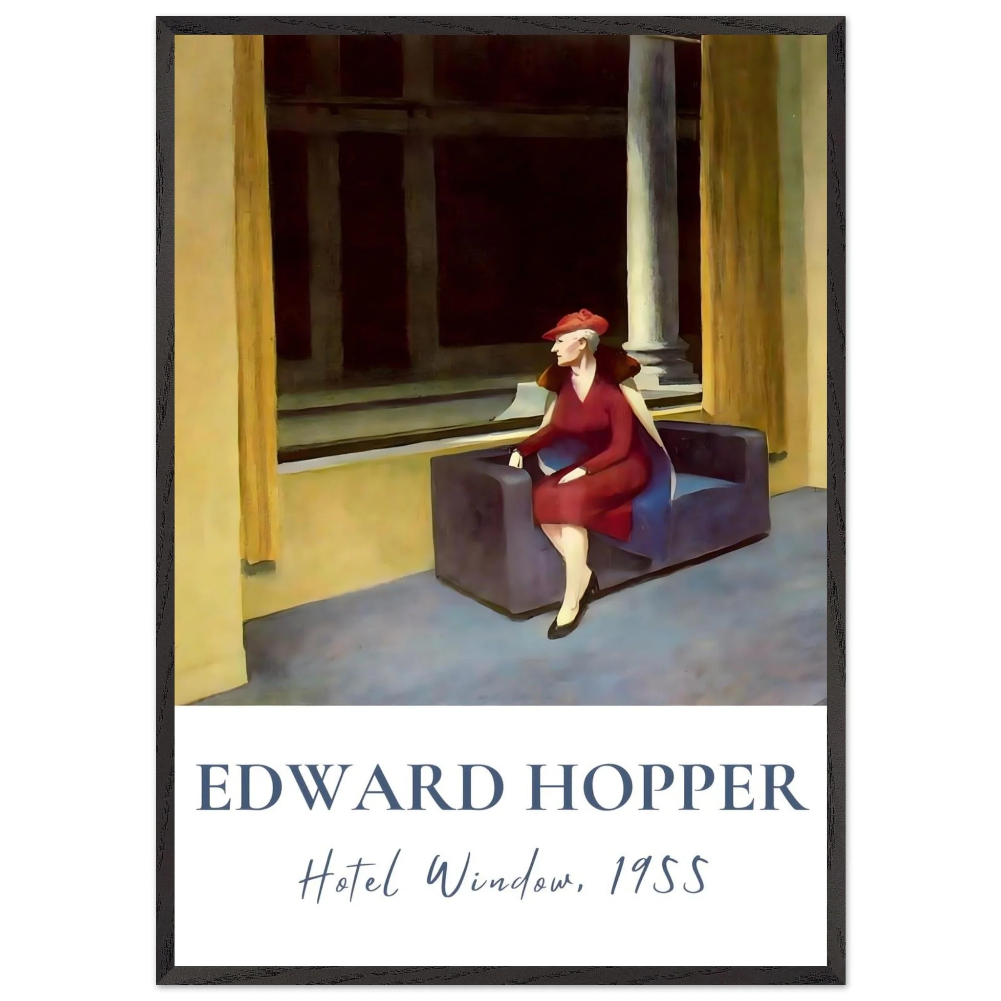 Artfulprints Poster met Lijst Edward Hopper - Hotel window - 70x100 cm - Meerkleurig - 51Dnspod | Smaakvolle damp – Verzendkosten vrij vanaf 40€ Artfulprints Poster met Lijst Edward Hopper - Hotel window - 70x100 cm - Meerkleurig - 51Dnspod | Smaakvolle damp – Verzendkosten vrij vanaf 40€