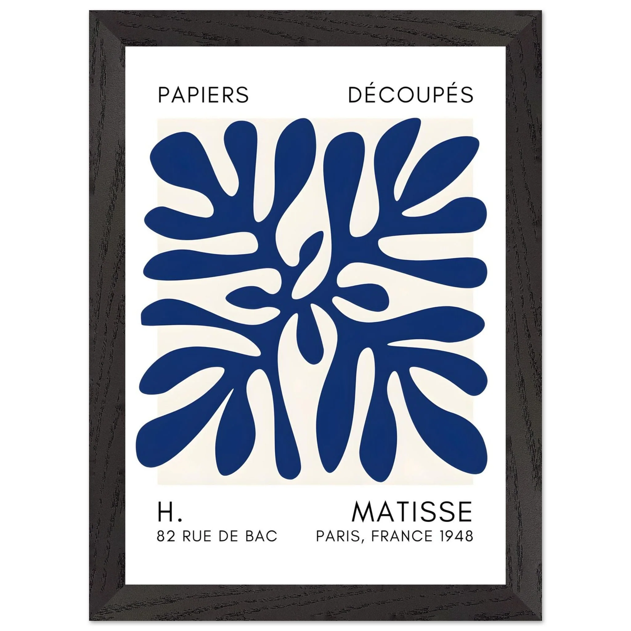 Artfulprints Poster met Lijst Matisse - Deep ocean navy blue II - A4 21x29.7 cm - Blauw - 51Dnspod | Smaakvolle damp – Verzendkosten vrij vanaf 40€ Artfulprints Poster met Lijst Matisse - Deep ocean navy blue II - A4 21x29.7 cm - Blauw - 51Dnspod | Smaakvolle damp – Verzendkosten vrij vanaf 40€