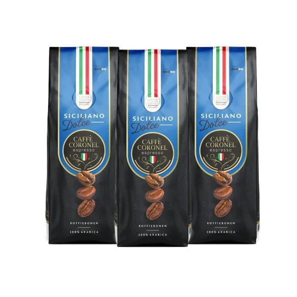Caffè Coronel Siciliano Dolce 3kg - 51Dnspod | Smaakvolle damp – Verzendkosten vrij vanaf 40€