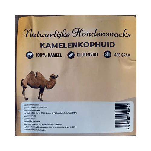 Chikko Quality - Kamelenkophuid - 100% Natuurlijk & Glutenvrij - 400gr - 51Dnspod | Smaakvolle damp – Verzendkosten vrij vanaf 40€