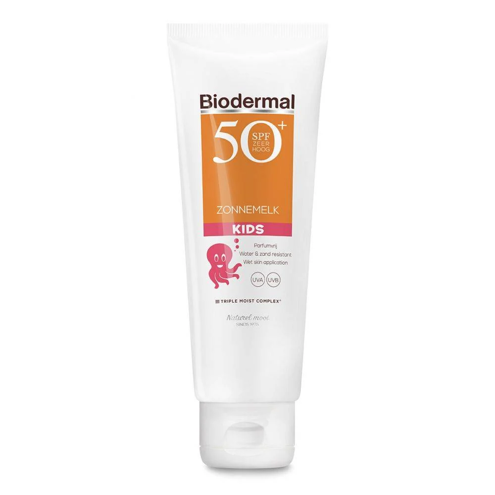 Biodermal Zonnemelk Kids SPF 50 125 ml - 51Dnspod | Smaakvolle damp – Verzendkosten vrij vanaf 40€ Biodermal Zonnemelk Kids SPF 50 125 ml - 51Dnspod | Smaakvolle damp – Verzendkosten vrij vanaf 40€