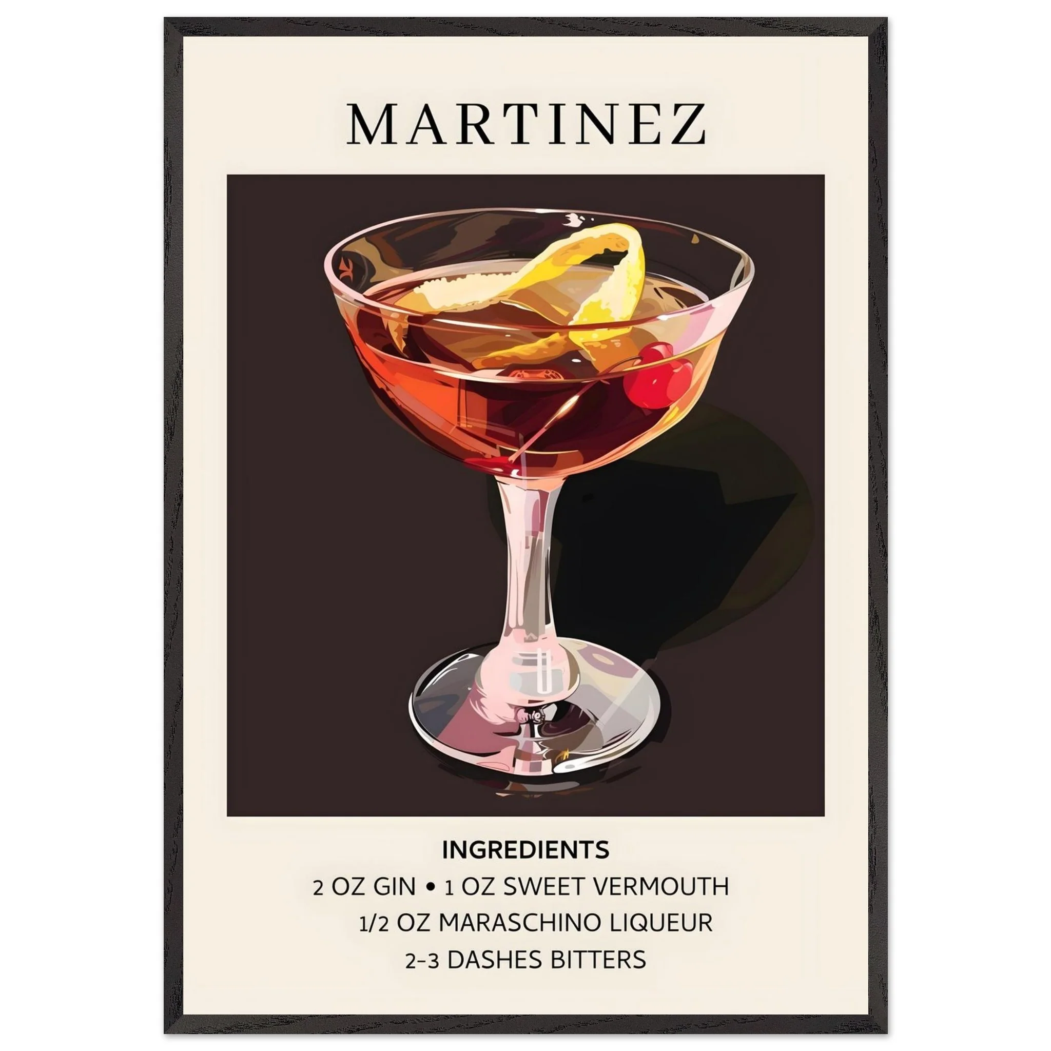 Artfulprints Poster met Lijst Martinez cocktail - Ingrediënten - 70x100 cm - Zwart - 51Dnspod | Smaakvolle damp – Verzendkosten vrij vanaf 40€ Artfulprints Poster met Lijst Martinez cocktail - Ingrediënten - 70x100 cm - Zwart - 51Dnspod | Smaakvolle damp – Verzendkosten vrij vanaf 40€