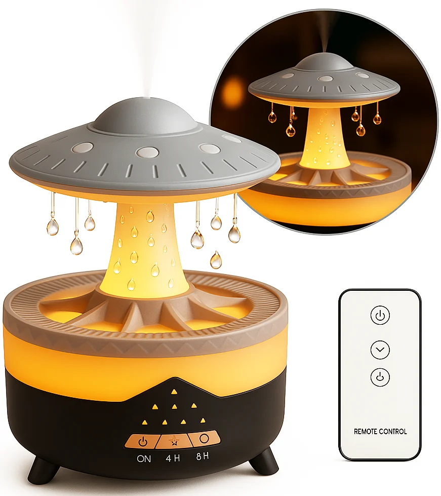 Boncy® Raindrop-Ufo Aroma Diffuser - 51Dnspod | Smaakvolle damp – Verzendkosten vrij vanaf 40€ Boncy® Raindrop-Ufo Aroma Diffuser - 51Dnspod | Smaakvolle damp – Verzendkosten vrij vanaf 40€