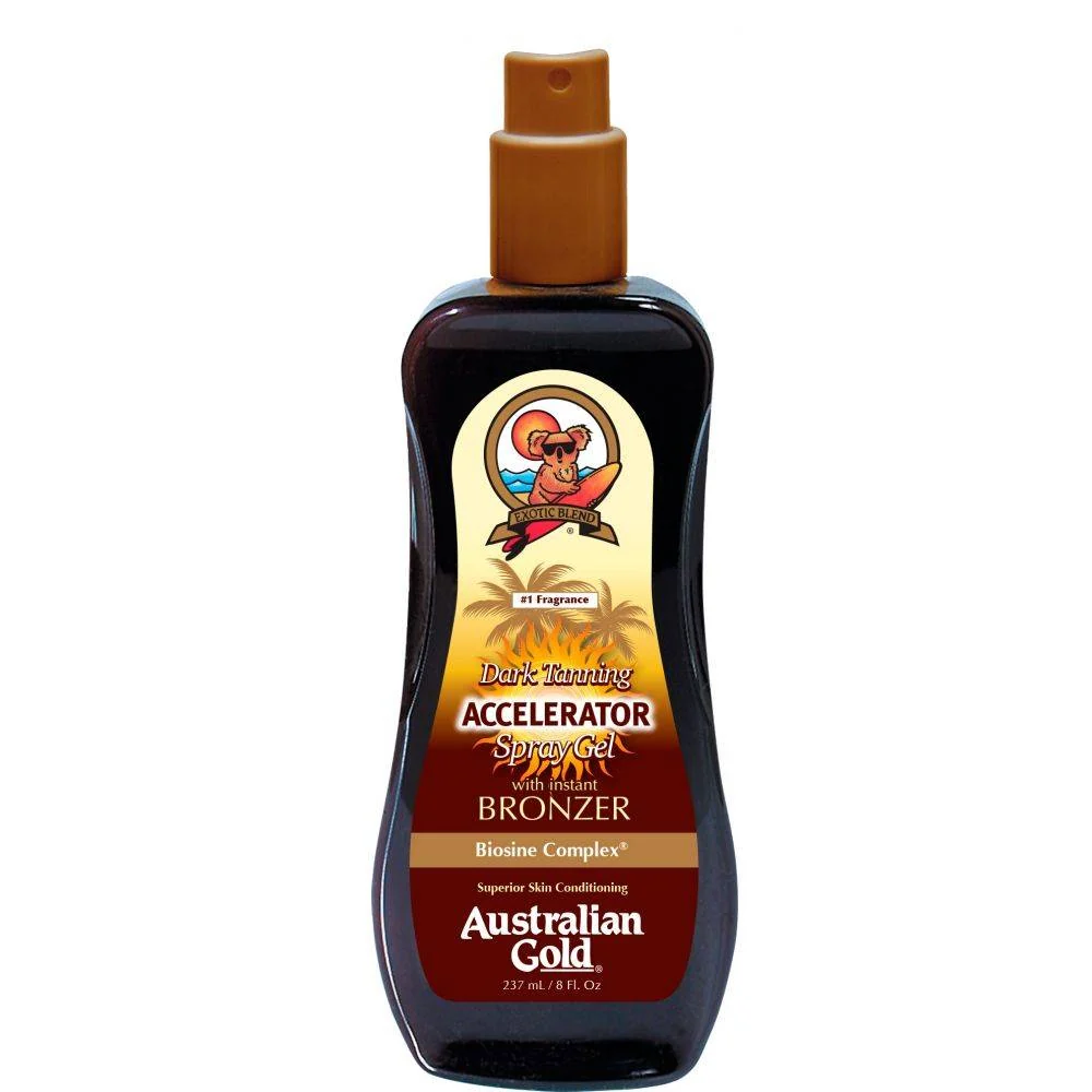 Australian Gold Accelerator Spray Gel met Bronzer 237 ml - 51Dnspod | Smaakvolle damp – Verzendkosten vrij vanaf 40€ Australian Gold Accelerator Spray Gel met Bronzer 237 ml - 51Dnspod | Smaakvolle damp – Verzendkosten vrij vanaf 40€