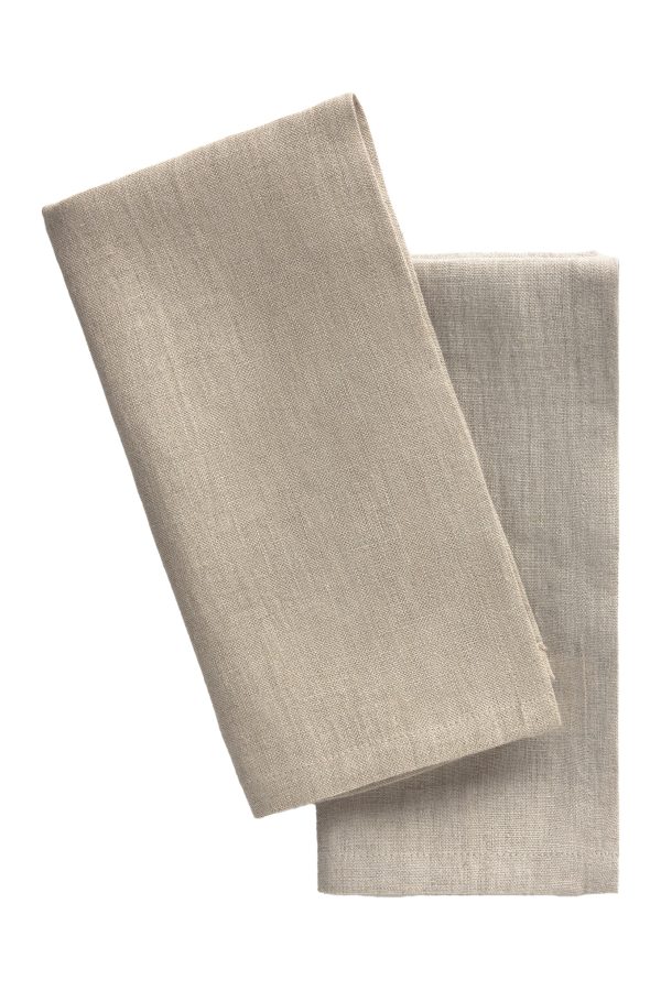 Calma House Servet (set van 2 stuks) Lino2 - Beige - 45x45 - 51Dnspod | Smaakvolle damp – Verzendkosten vrij vanaf 40€