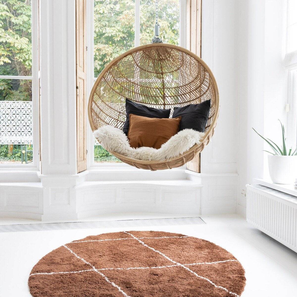 Berber vloerkleed rond hoogpolig Roest/Cream - scandinavisch - nea - 51Dnspod | Smaakvolle damp – Verzendkosten vrij vanaf 40€ Berber vloerkleed rond hoogpolig Roest/Cream - scandinavisch - nea - 51Dnspod | Smaakvolle damp – Verzendkosten vrij vanaf 40€
