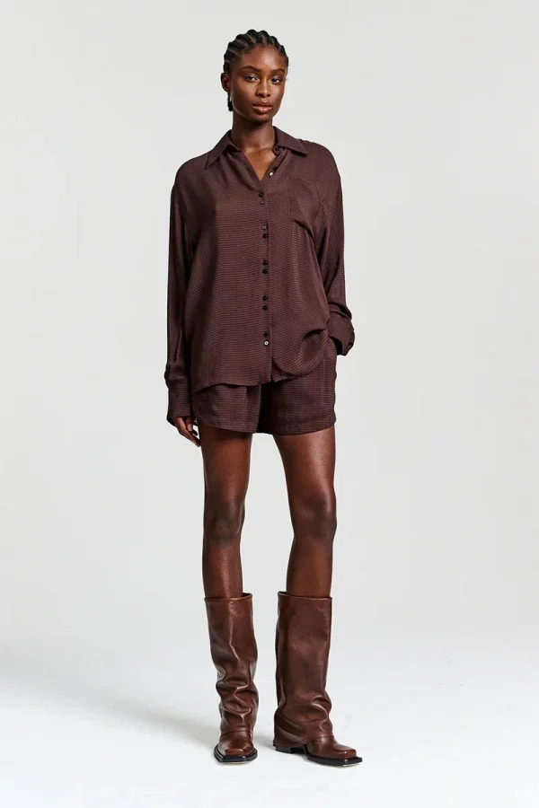CHPTR-S Amiable Shirt Brown - 51Dnspod | Smaakvolle damp – Verzendkosten vrij vanaf 40€