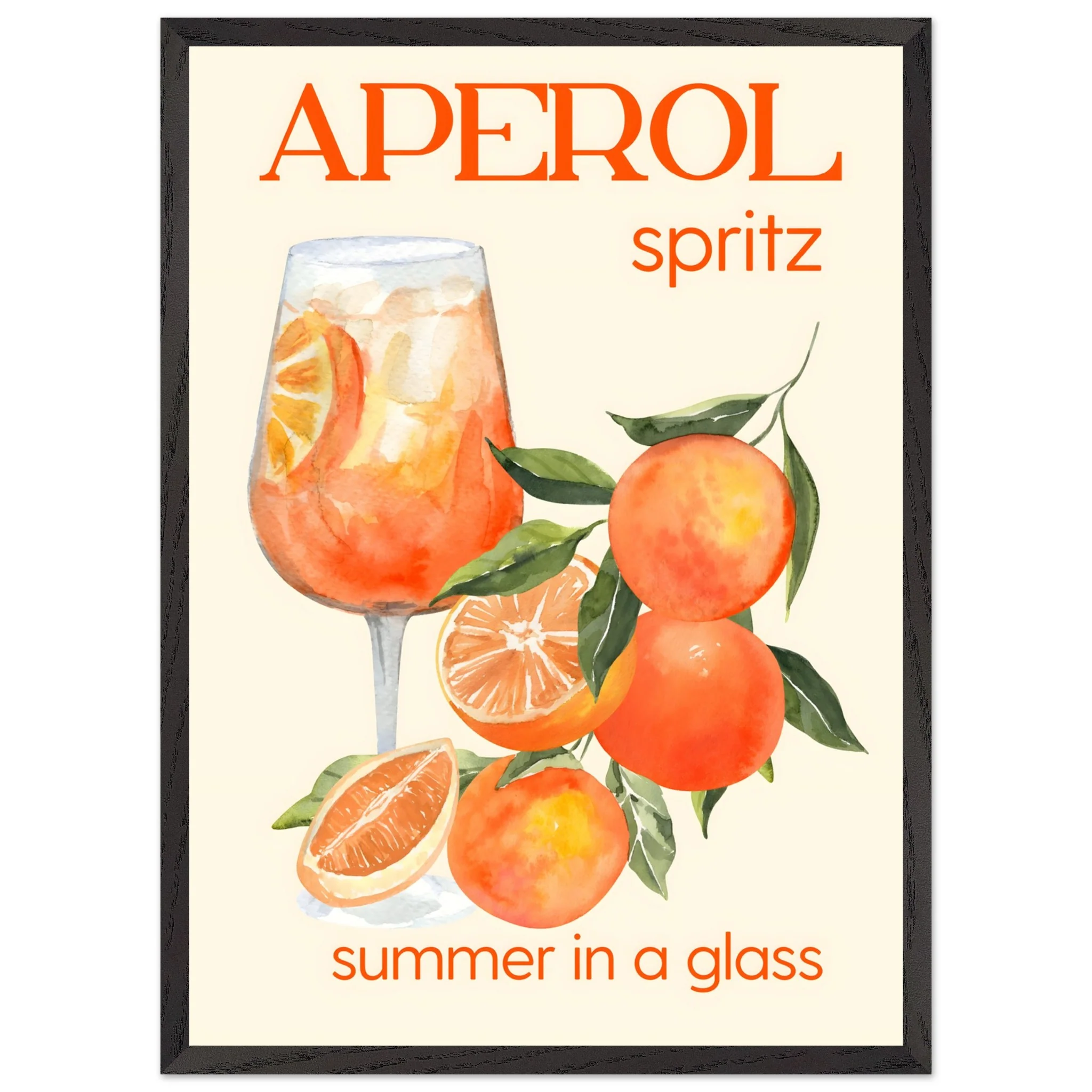 Artfulprints Poster met Lijst Aperol Spritz - Summer in a glass - 50x70 cm - Oranje - 51Dnspod | Smaakvolle damp – Verzendkosten vrij vanaf 40€ Artfulprints Poster met Lijst Aperol Spritz - Summer in a glass - 50x70 cm - Oranje - 51Dnspod | Smaakvolle damp – Verzendkosten vrij vanaf 40€
