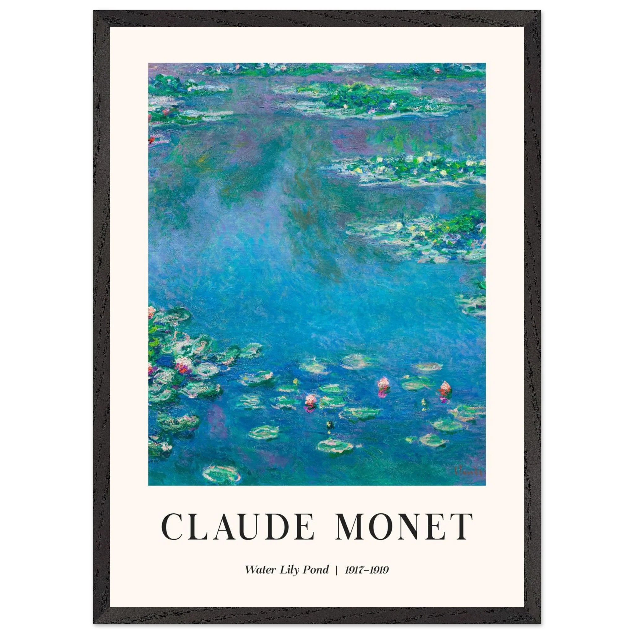 Artfulprints Poster met Lijst Claude Monet - Water lily pond - 50x70 cm - Blauw - 51Dnspod | Smaakvolle damp – Verzendkosten vrij vanaf 40€ Artfulprints Poster met Lijst Claude Monet - Water lily pond - 50x70 cm - Blauw - 51Dnspod | Smaakvolle damp – Verzendkosten vrij vanaf 40€