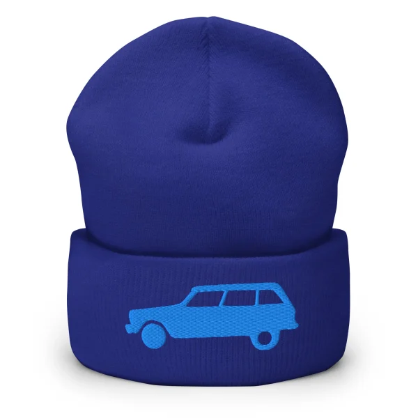 Citroën AMI8 Beanie geborduurd met omgeslagen rand verkrijgbaar in Navy of Blauw - 51Dnspod | Smaakvolle damp – Verzendkosten vrij vanaf 40€