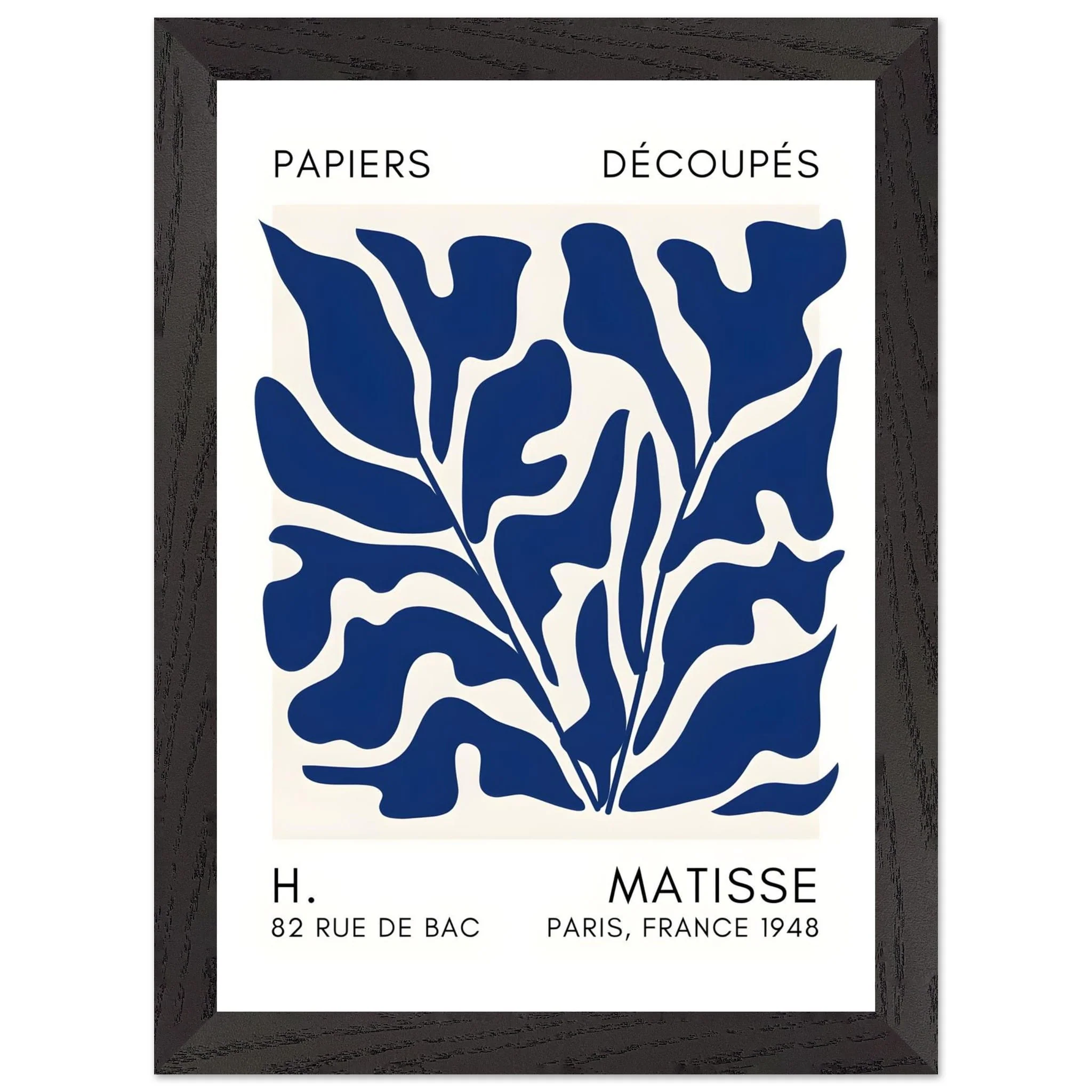 Artfulprints Poster met Lijst Matisse – Seabed shapes navy blue II - A4 21x29.7 cm - Blauw - 51Dnspod | Smaakvolle damp – Verzendkosten vrij vanaf 40€ Artfulprints Poster met Lijst Matisse – Seabed shapes navy blue II - A4 21x29.7 cm - Blauw - 51Dnspod | Smaakvolle damp – Verzendkosten vrij vanaf 40€
