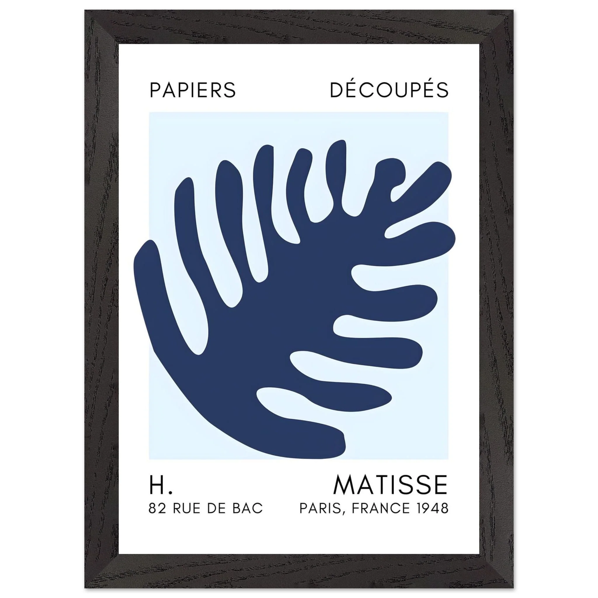 Artfulprints Poster met Lijst Matisse – Coral bloom navy blue I - A4 21x29.7 cm - Blauw - 51Dnspod | Smaakvolle damp – Verzendkosten vrij vanaf 40€ Artfulprints Poster met Lijst Matisse – Coral bloom navy blue I - A4 21x29.7 cm - Blauw - 51Dnspod | Smaakvolle damp – Verzendkosten vrij vanaf 40€