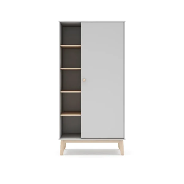 Calicosy - SIMON Garderobe - Wit - 90x52x181 cm - 51Dnspod | Smaakvolle damp – Verzendkosten vrij vanaf 40€