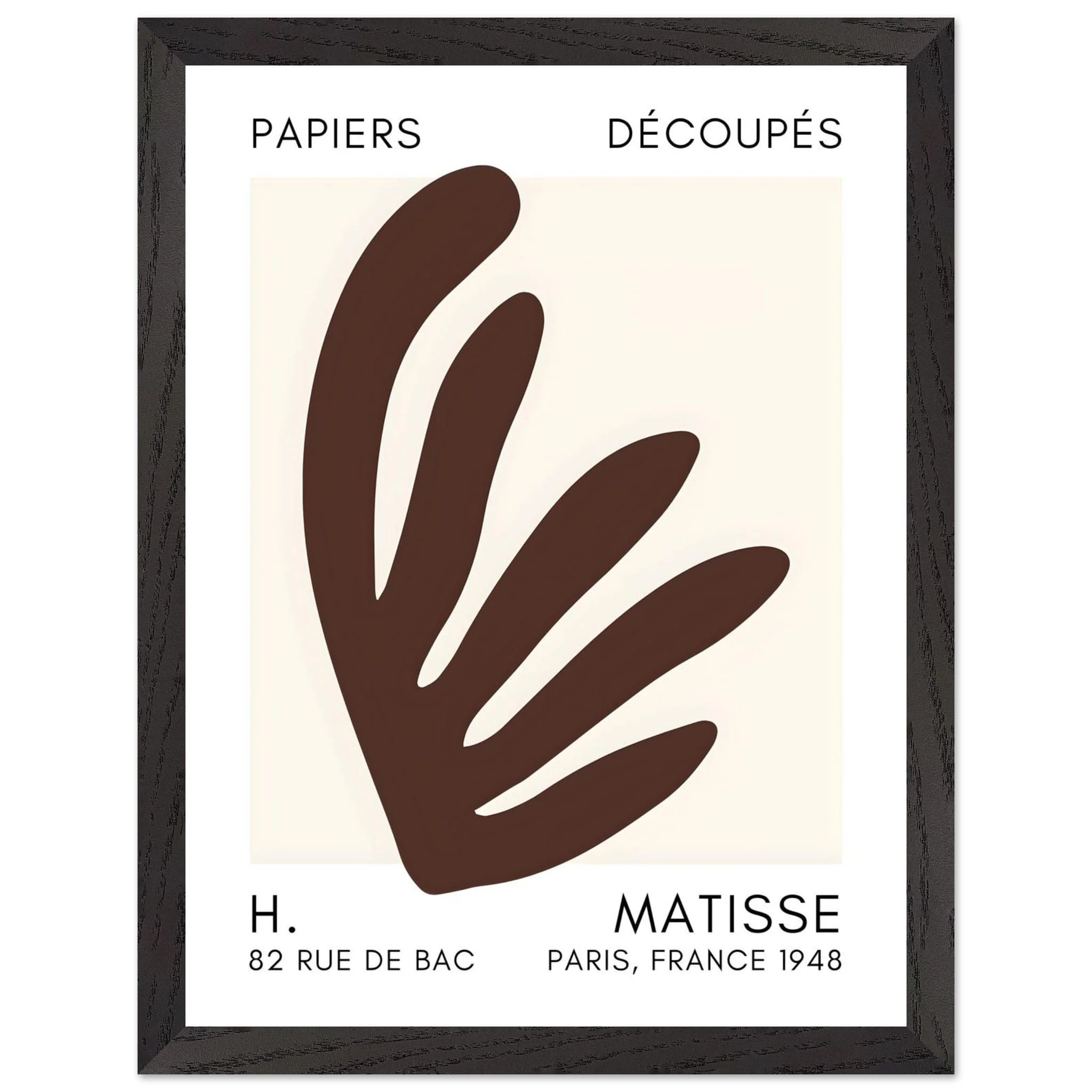 Artfulprints Poster met Lijst Matisse – Aquatic impression brown - 30x40 cm - Bruin - 51Dnspod | Smaakvolle damp – Verzendkosten vrij vanaf 40€ Artfulprints Poster met Lijst Matisse – Aquatic impression brown - 30x40 cm - Bruin - 51Dnspod | Smaakvolle damp – Verzendkosten vrij vanaf 40€