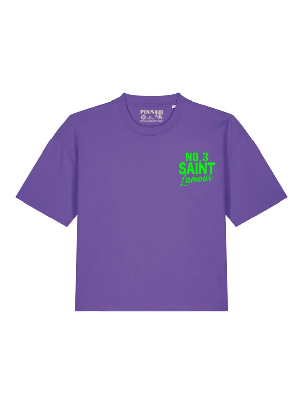 Boxy T-shirt Saint L'amour Neon Green Velvet - 51Dnspod | Smaakvolle damp – Verzendkosten vrij vanaf 40€