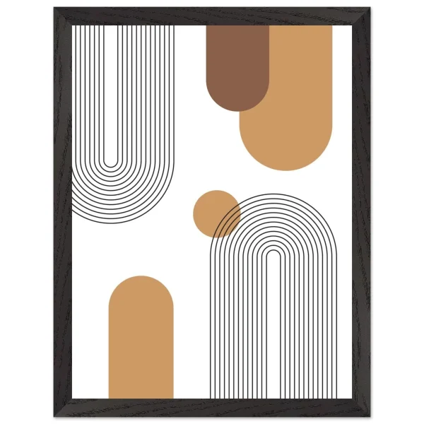 Artfulprints Poster met Lijst Boho – Neutral path - 30x40 cm - Meerkleurig - 51Dnspod | Smaakvolle damp – Verzendkosten vrij vanaf 40€