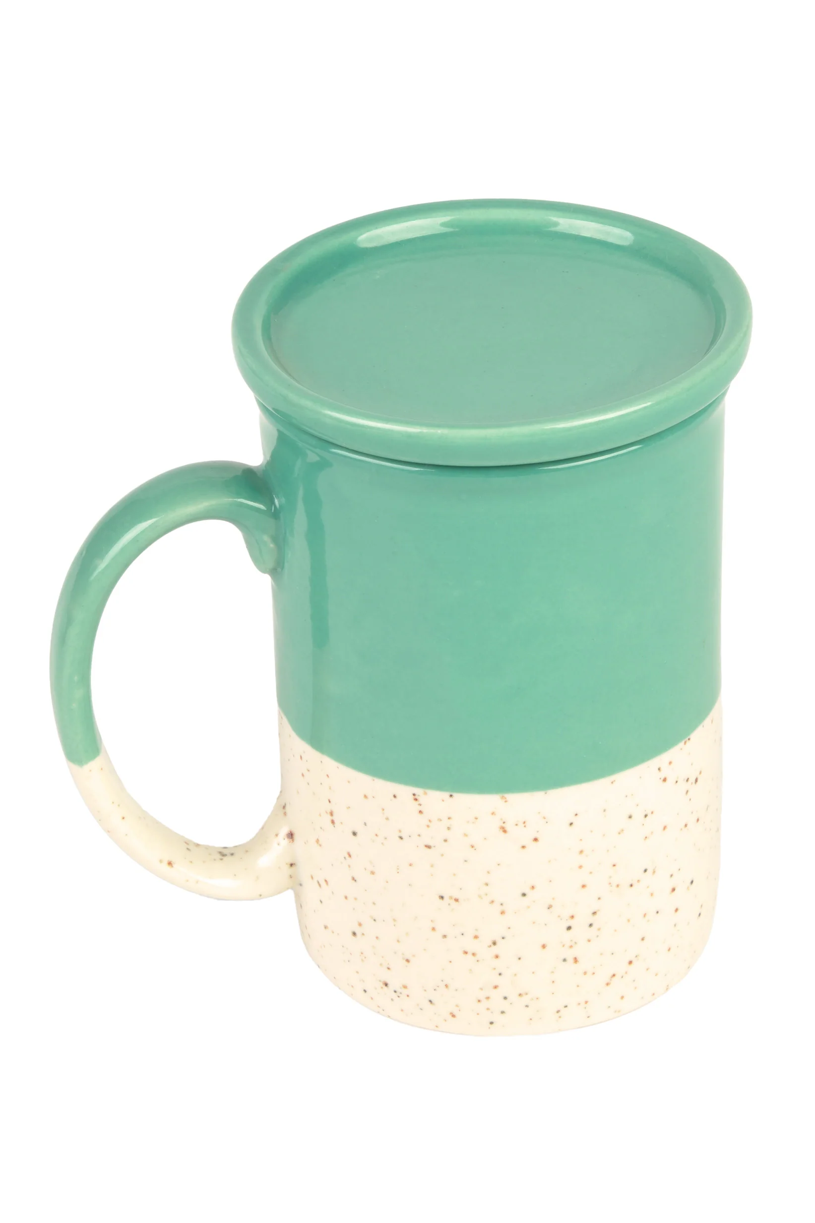 Calma House Mok met deksel Chai - Turkoois - Diam. 8x11.5 - 51Dnspod | Smaakvolle damp – Verzendkosten vrij vanaf 40€ Calma House Mok met deksel Chai - Turkoois - Diam. 8x11.5 - 51Dnspod | Smaakvolle damp – Verzendkosten vrij vanaf 40€