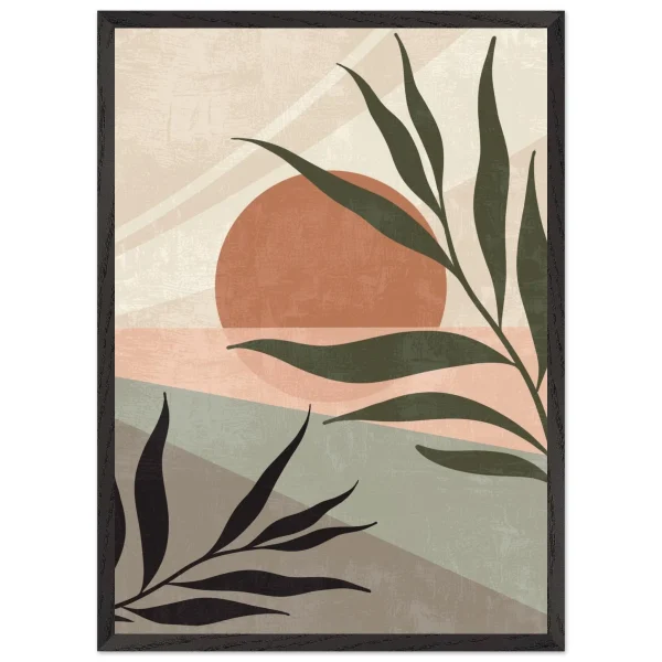 Artfulprints Poster met Lijst Boho – Earth tones - 50x70 cm - beige - 51Dnspod | Smaakvolle damp – Verzendkosten vrij vanaf 40€