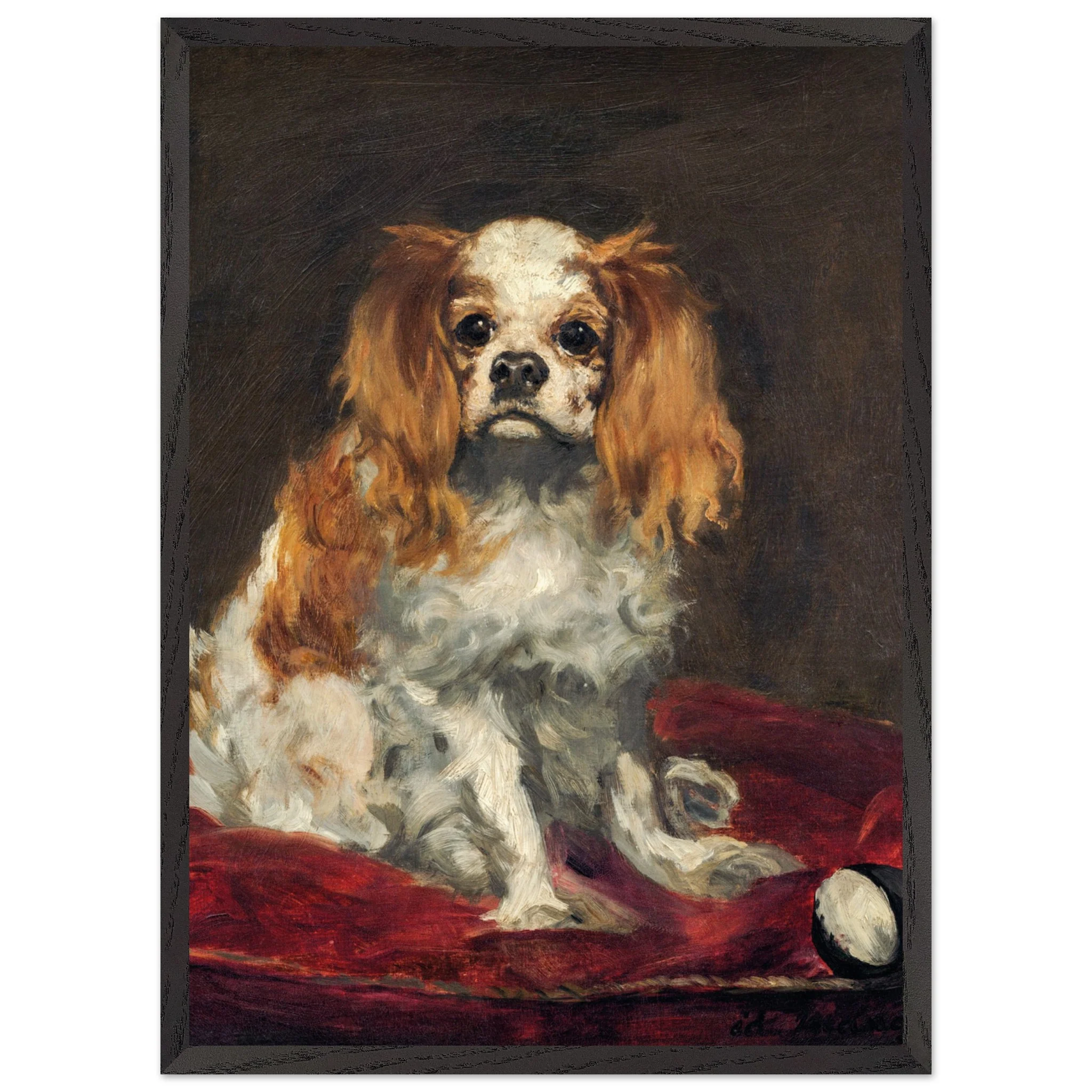 Artfulprints Poster met Lijst Edouard Manet - A King Charles Spaniel - 50x70 cm - Bruin - 51Dnspod | Smaakvolle damp – Verzendkosten vrij vanaf 40€ Artfulprints Poster met Lijst Edouard Manet - A King Charles Spaniel - 50x70 cm - Bruin - 51Dnspod | Smaakvolle damp – Verzendkosten vrij vanaf 40€