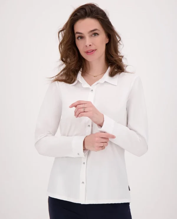 Blouse Elegance Travel | Wit - 51Dnspod | Smaakvolle damp – Verzendkosten vrij vanaf 40€